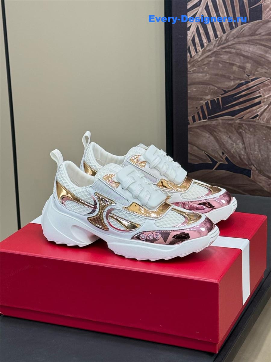 roger u1u1er viv on the run platinum sneakers