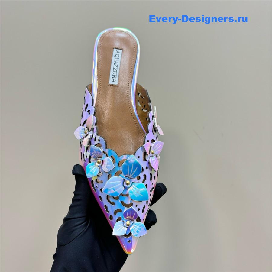 Aquazzura Pointed Flat Mules