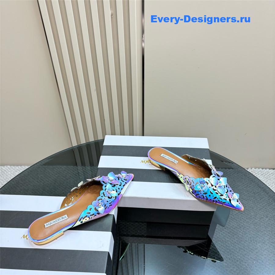 Aquazzura Pointed Flat Mules