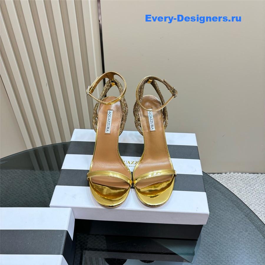 Aquazzura Wild At Heart 105 Sandal Gold