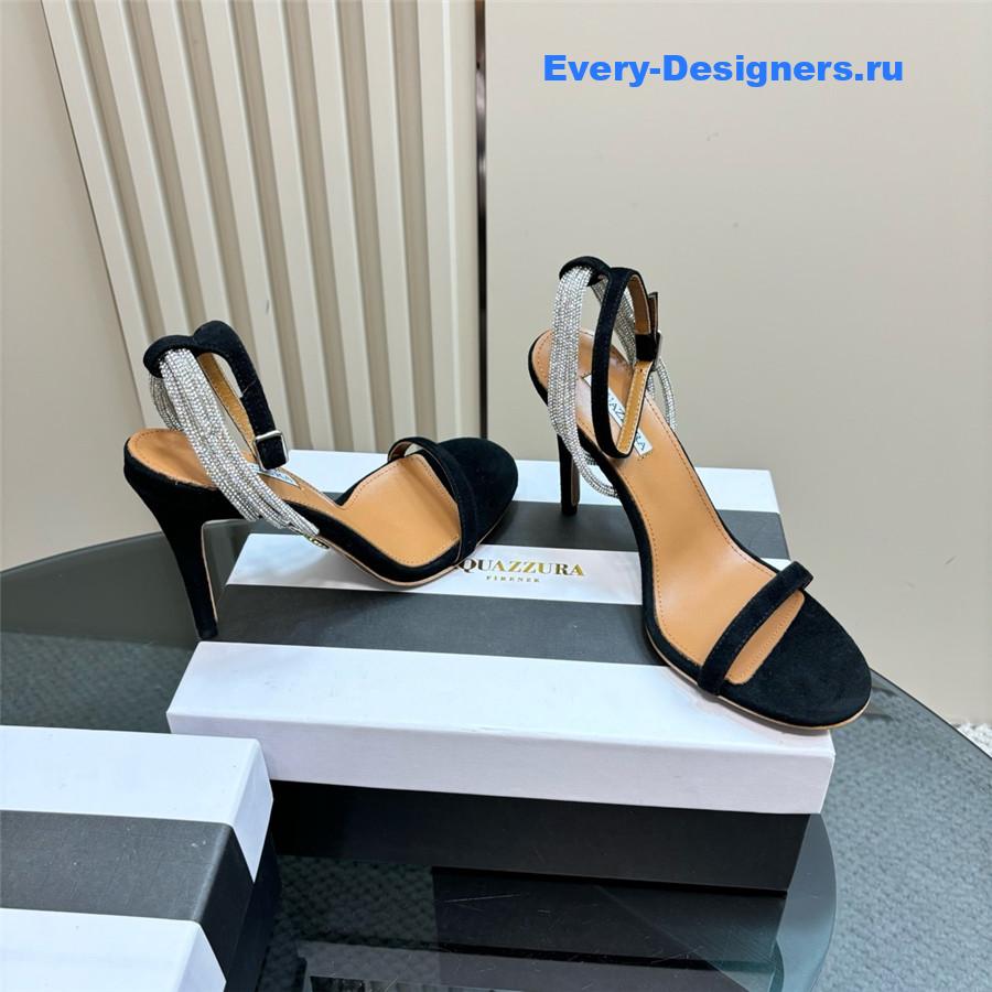 Aquazzura Wild At Heart 105 Sandal Black