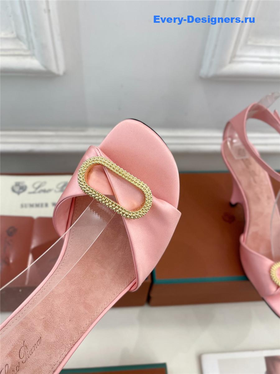 L0r0 P1ana metal buckle high heel sandals