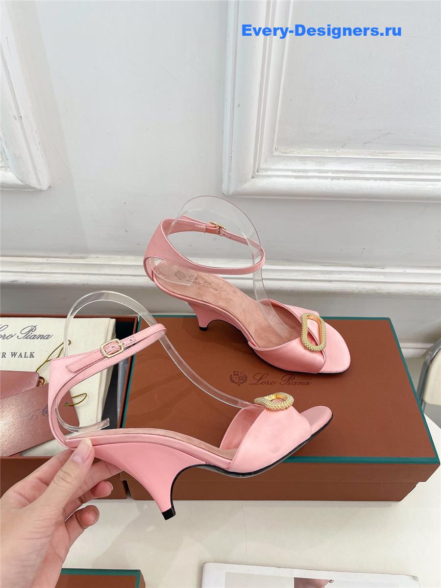 L0r0 P1ana metal buckle high heel sandals