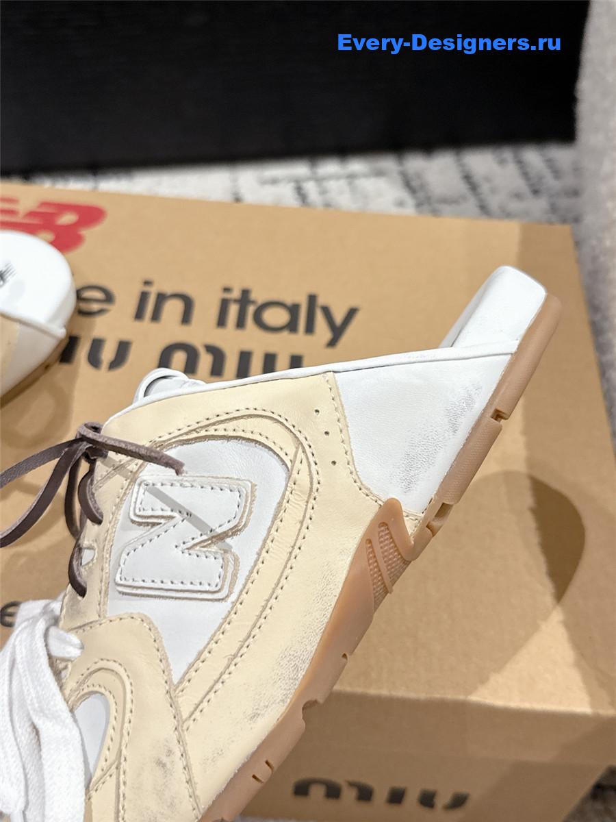 Miu Miu x New Balance Mules in Neutrals