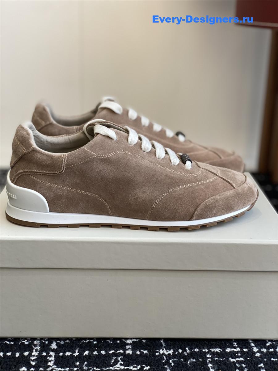 BC 10mm Suede Low Top Sneakers Brown