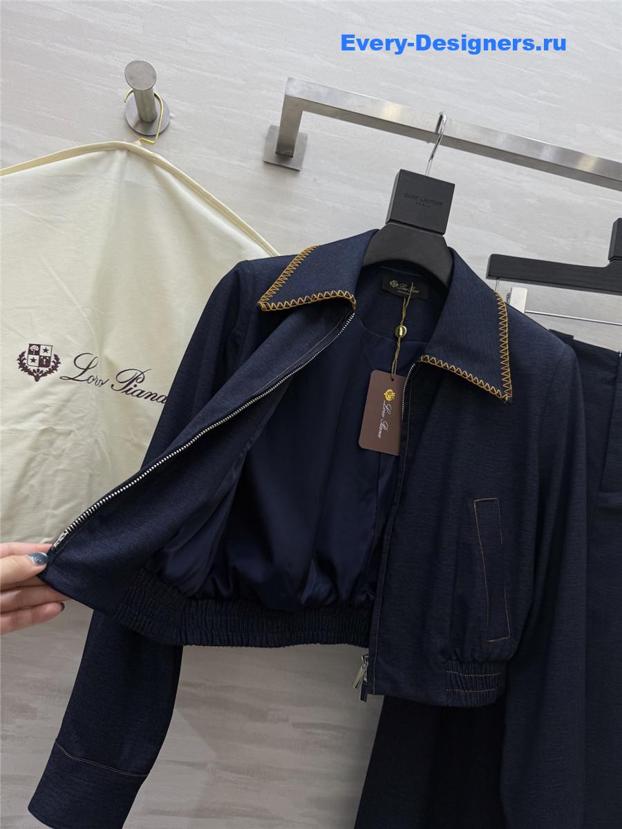 L0r0 P1ana tencel denim suit