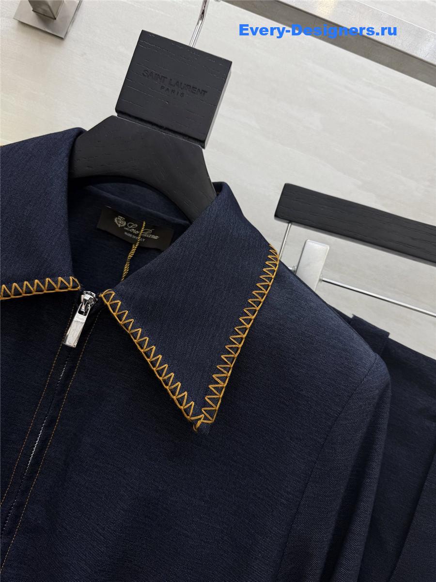 L0r0 P1ana tencel denim suit
