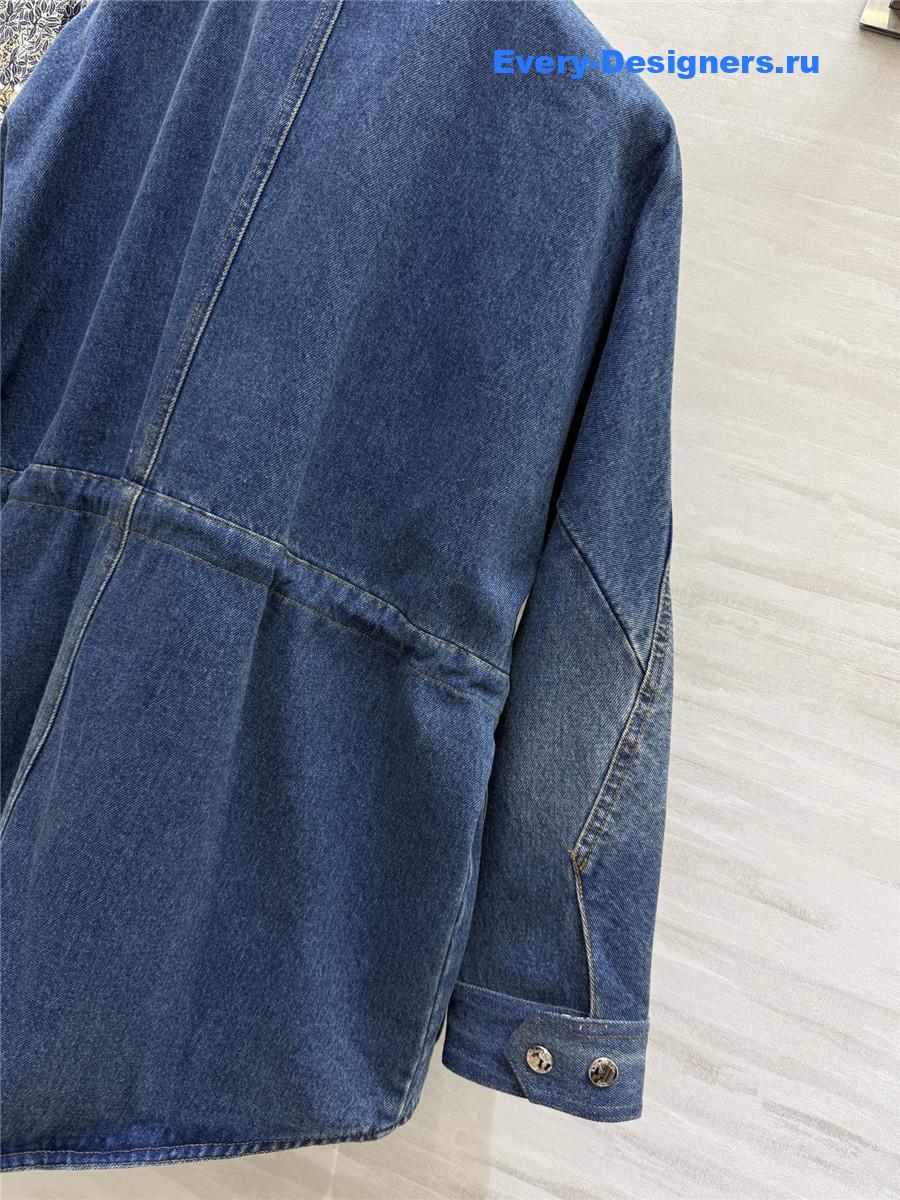 D10r blue denim lapel jacket