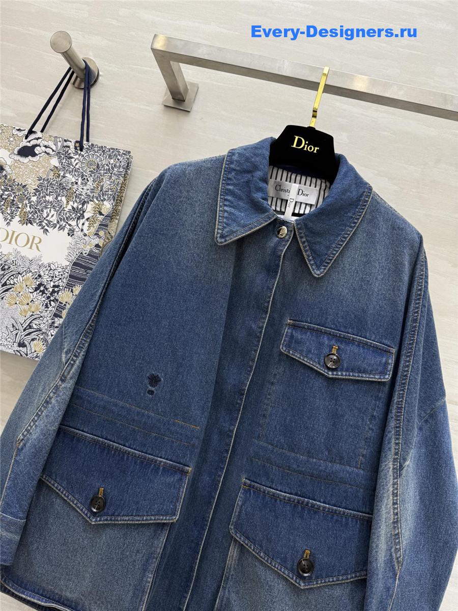 D10r blue denim lapel jacket