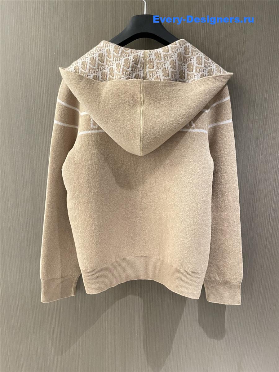 D10r reversible hooded cardigan