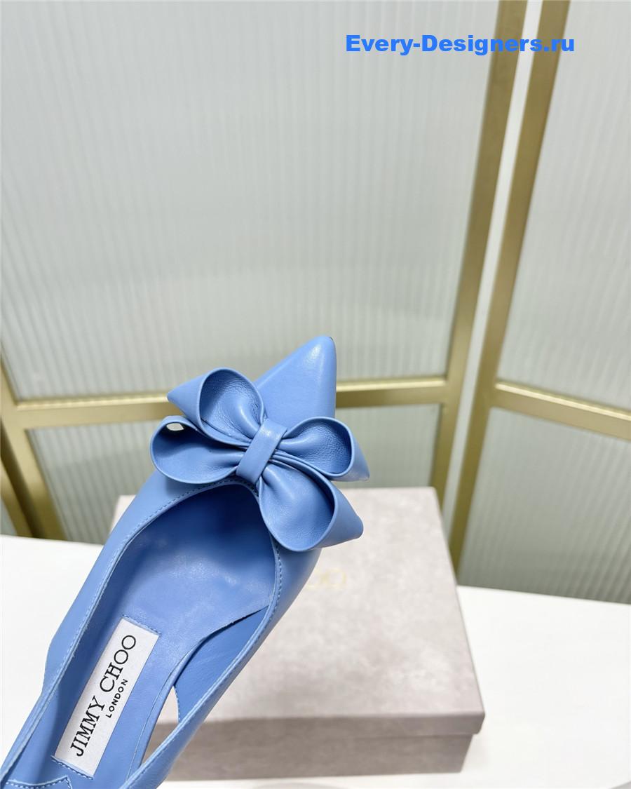 J1m*y Ch00 staz bow-embellished pumps blue