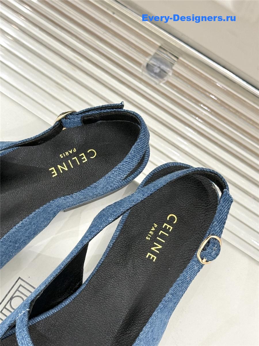 Ce1i*e flat pointed toe slingback sandals