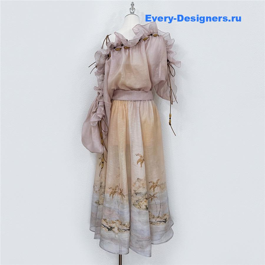 Zimm Dawning Ruffle Maxi Dress