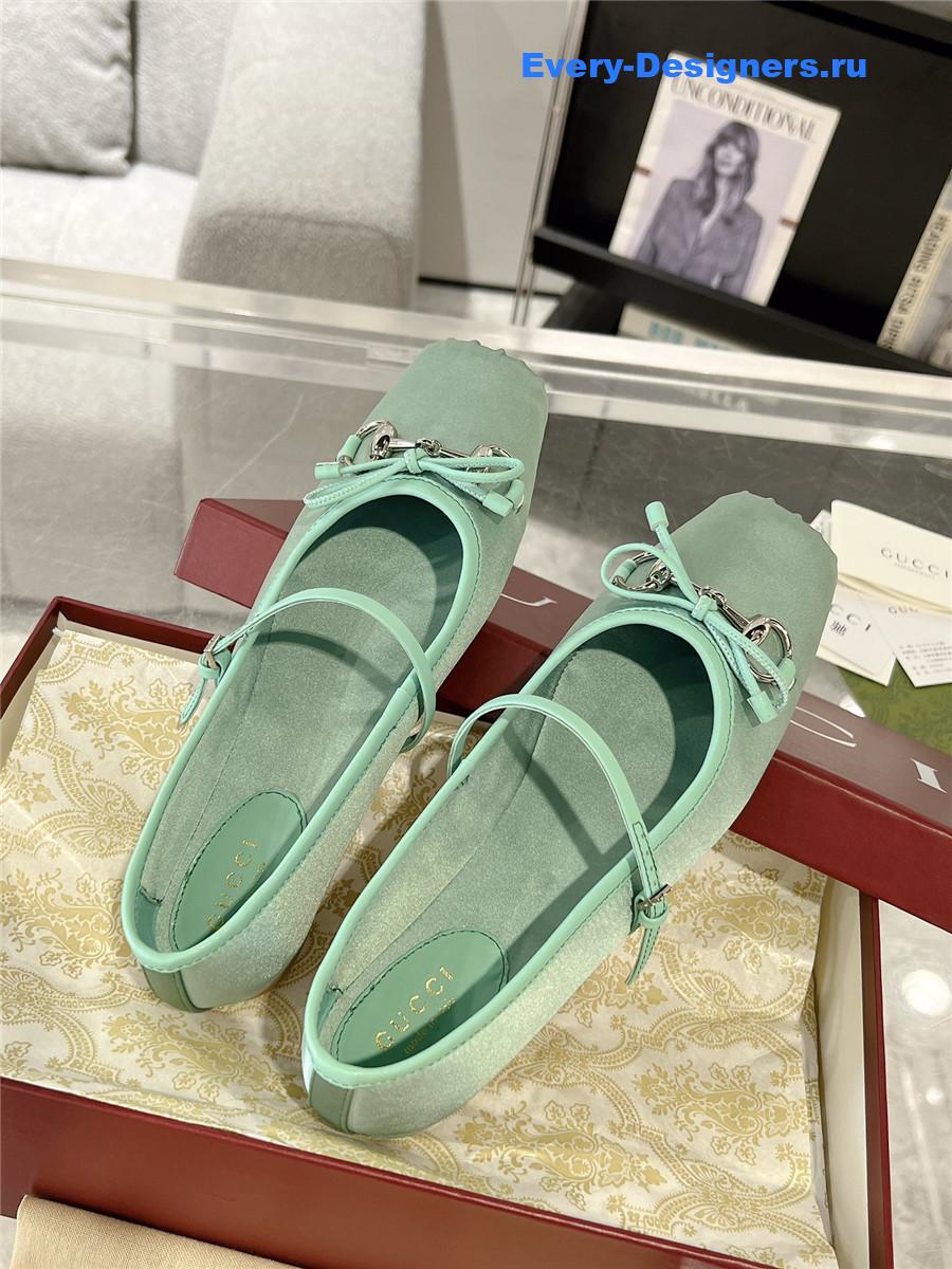 Gvc*1 horsebit ballet flat green