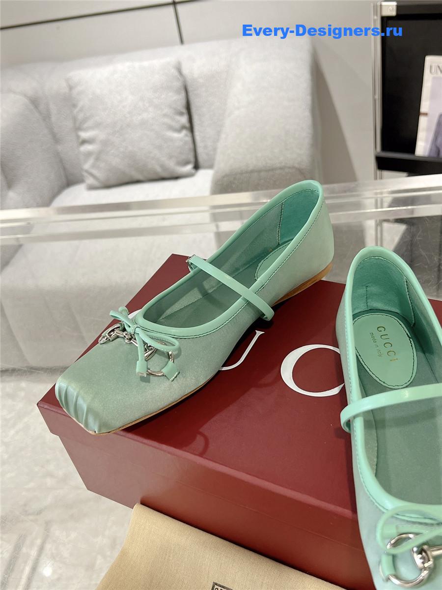 Gvc*1 horsebit ballet flat green