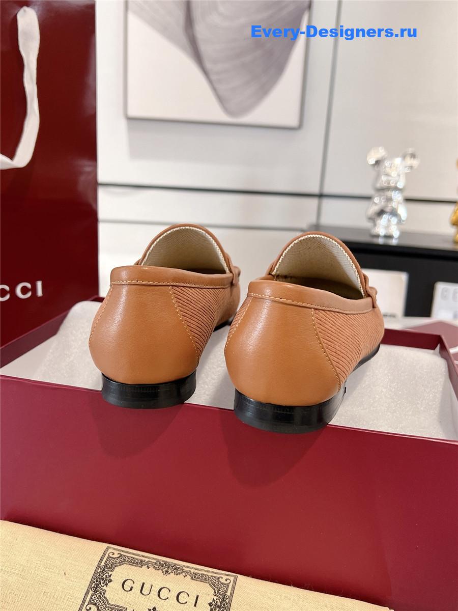 Gvc*1 brown 1953 horsebit leather loafers