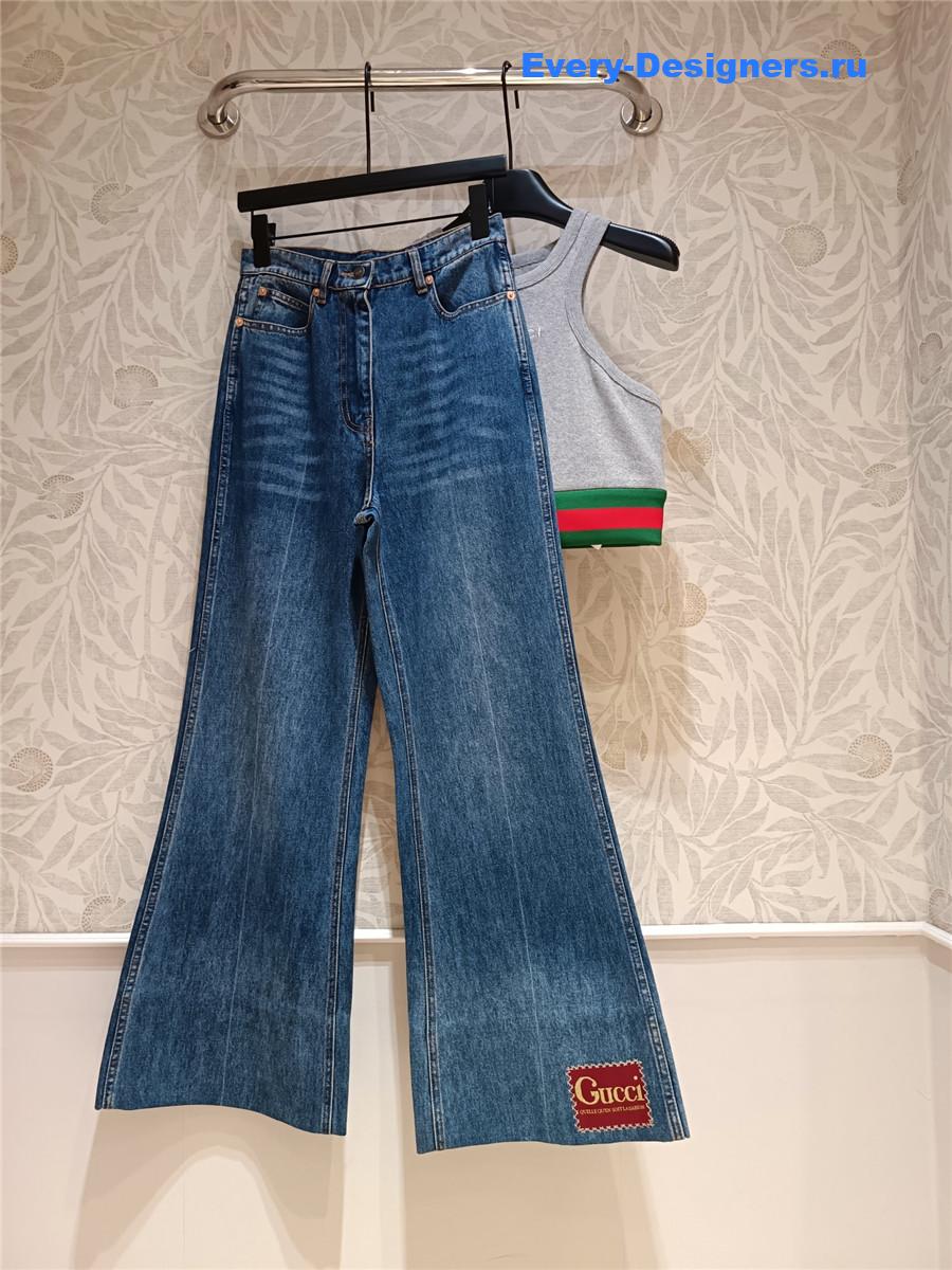 Gvc*1 high-rise flared jeans blue