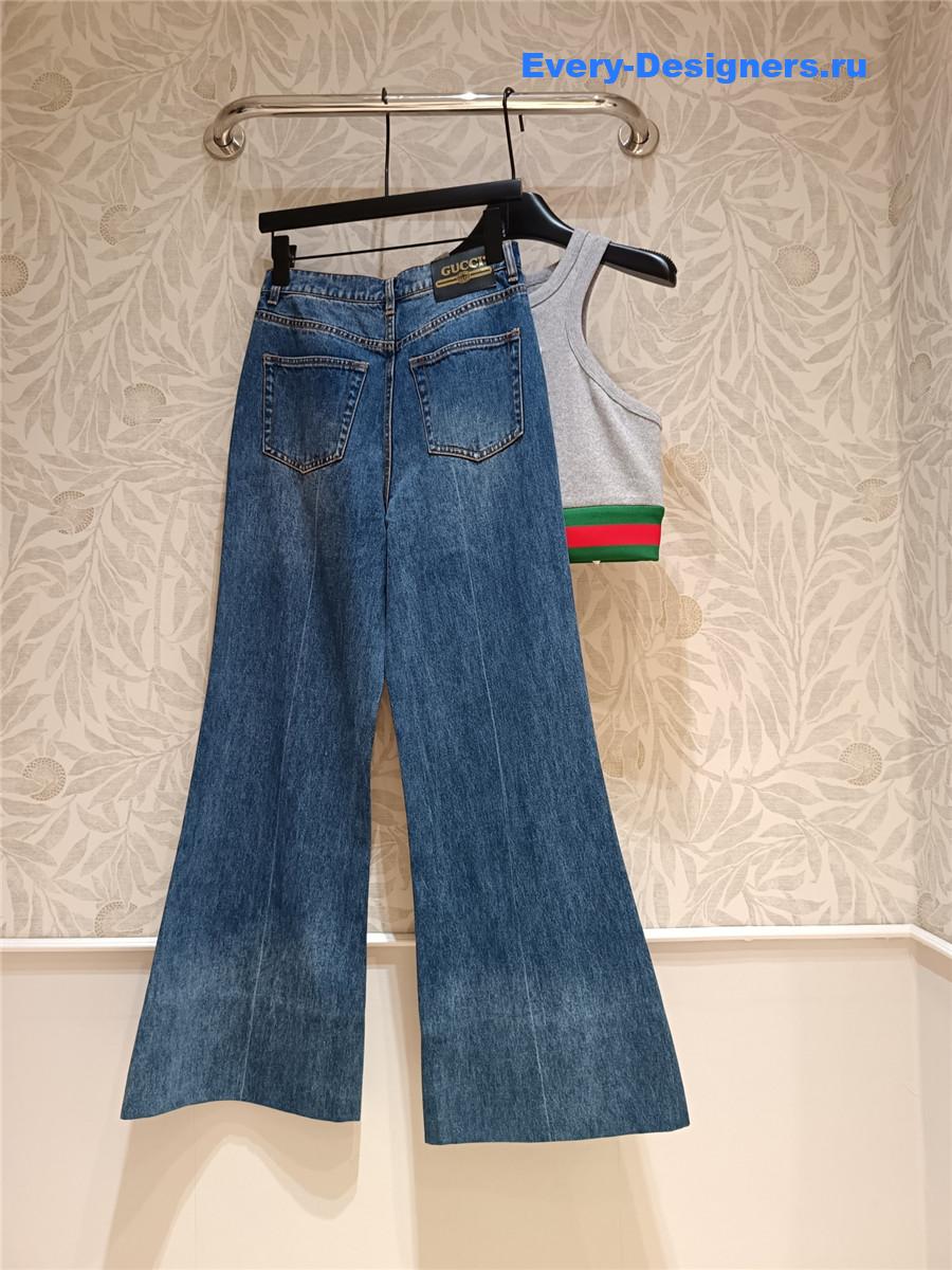 Gvc*1 high-rise flared jeans blue