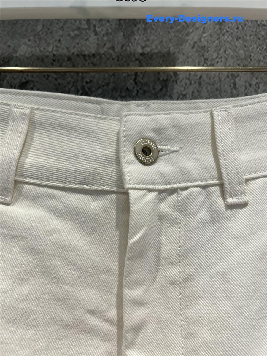 L0ew* anagram white baggy jeans