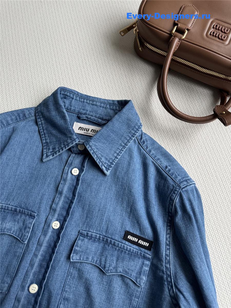 Miu Miu Denim Shirt in Blue