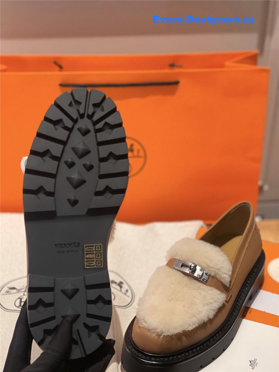 H**me5 brown icone loafer women