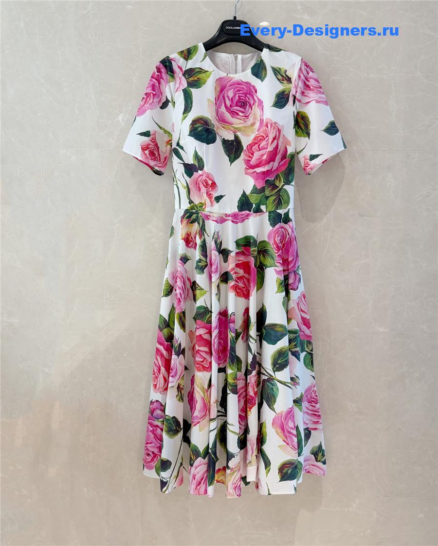 Dolce & Gabbana Floral Midi Dress