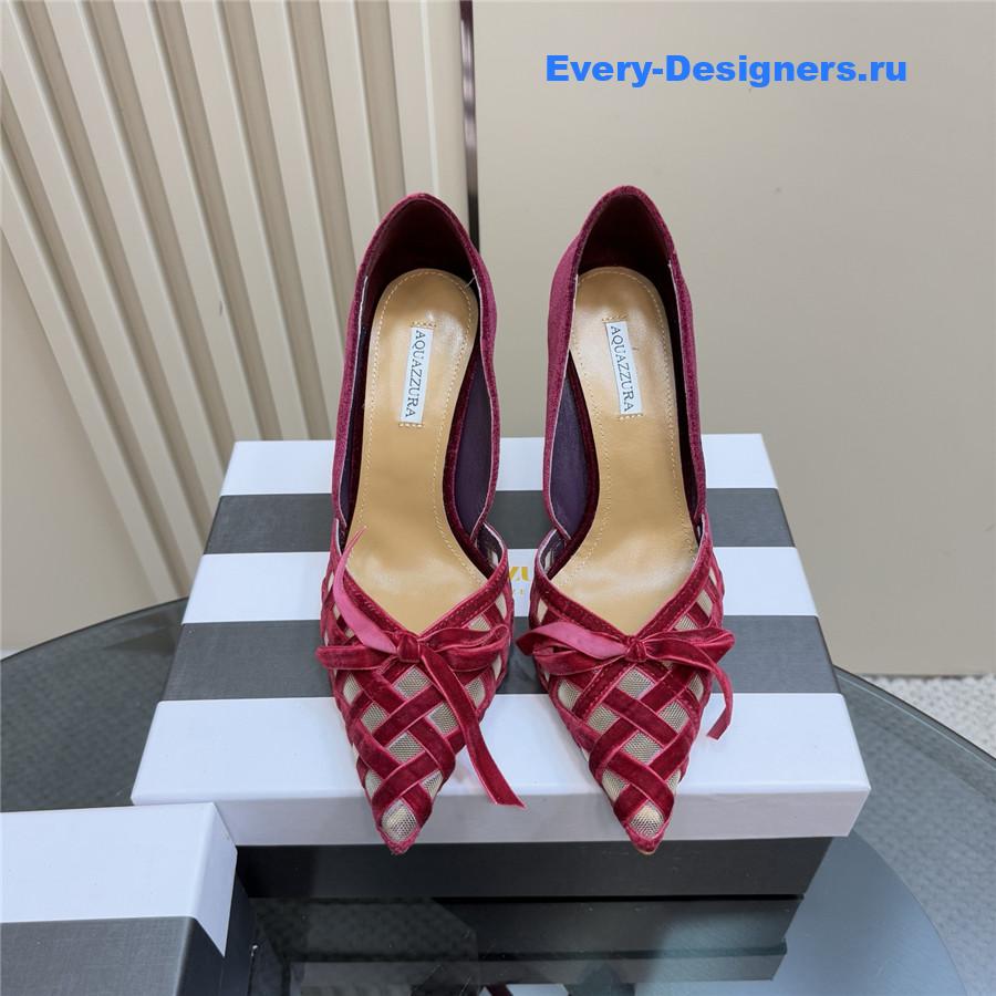 Aquazzura 100mm Romance Pumps Red
