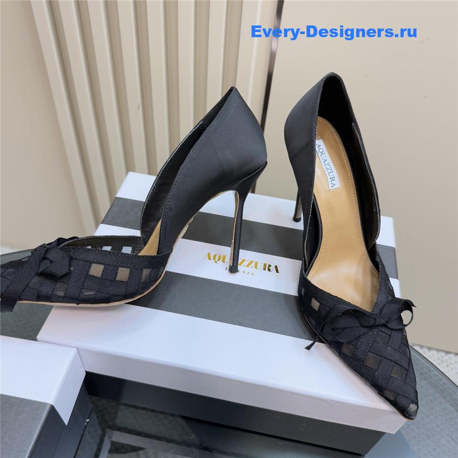 Aquazzura 100mm Romance Pumps Black