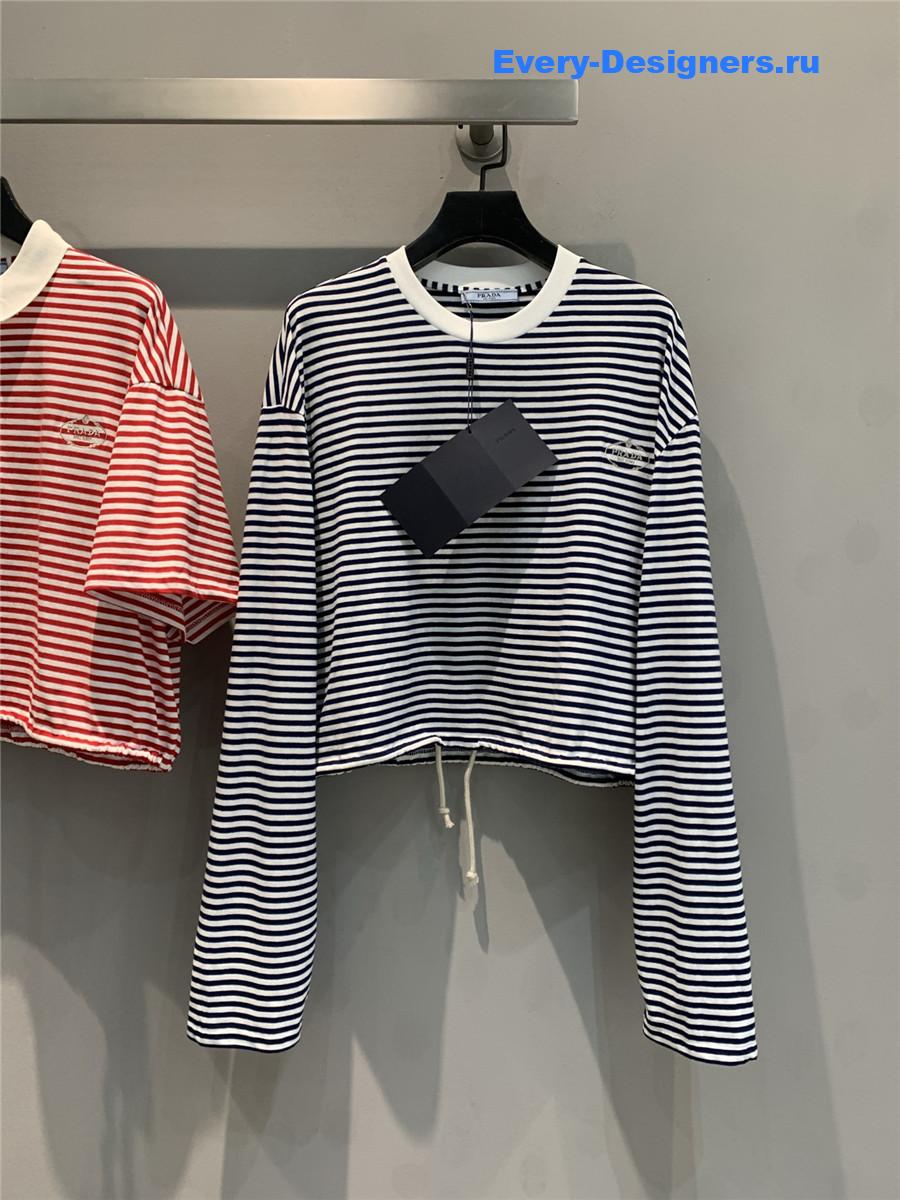 Pra*a striped long-sleeve tee