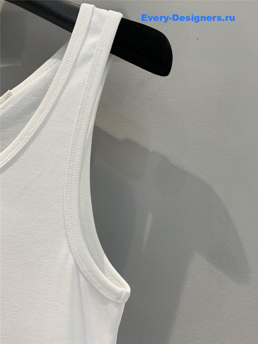 Pra*a white straps tank