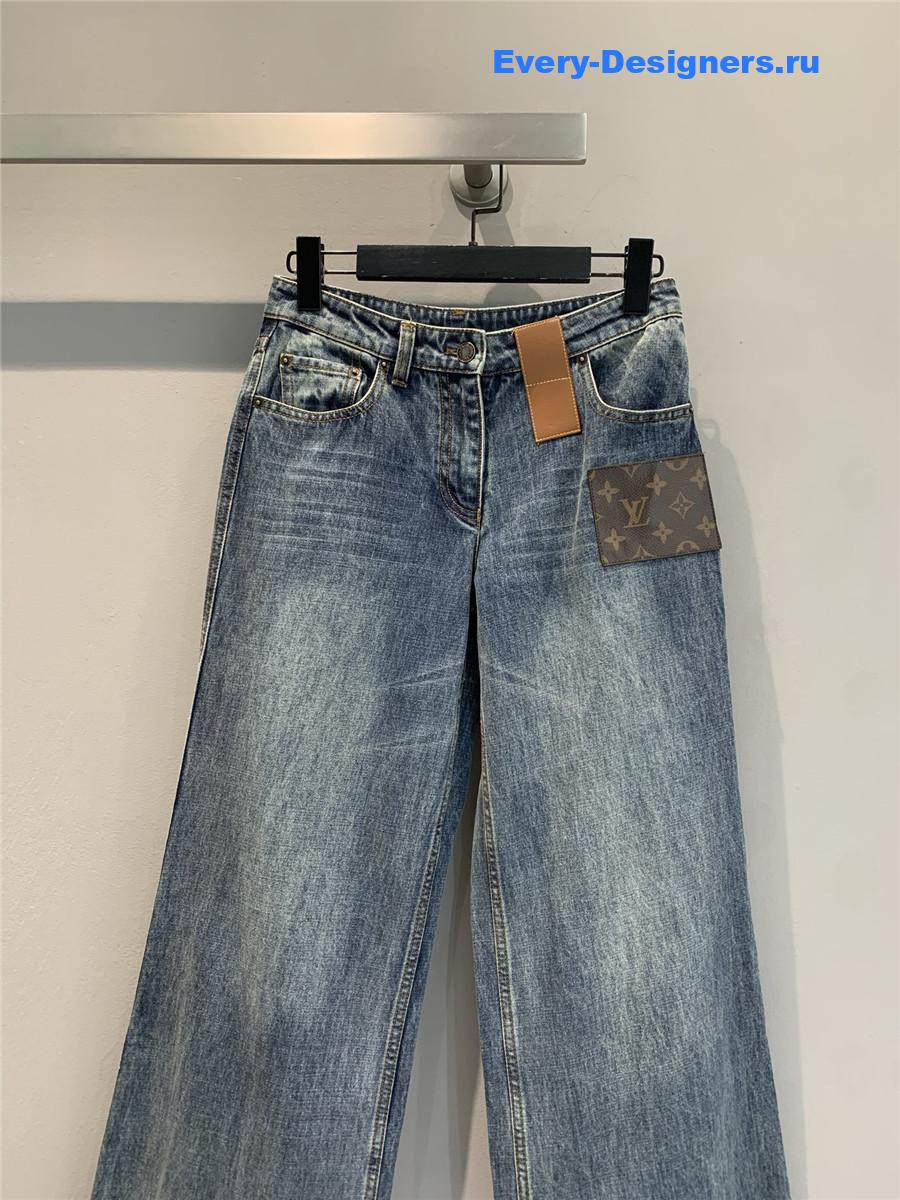 l0vis Vvtt0n patchwork leather jeans