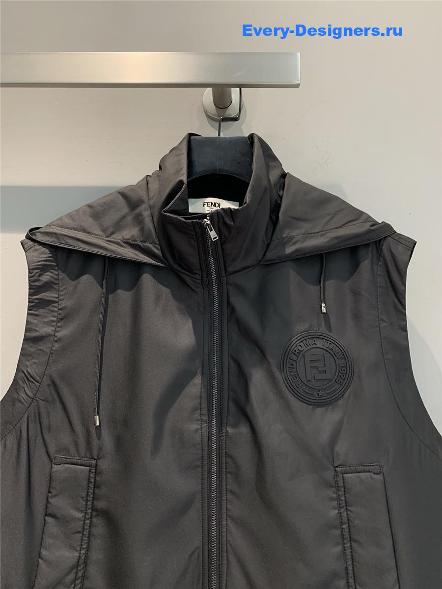 F**di black hooded vest
