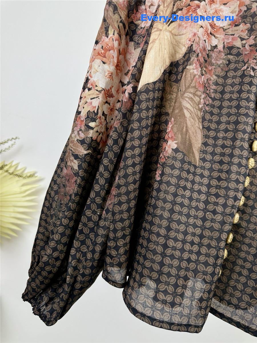 Zimm Floral Sheer Blouse