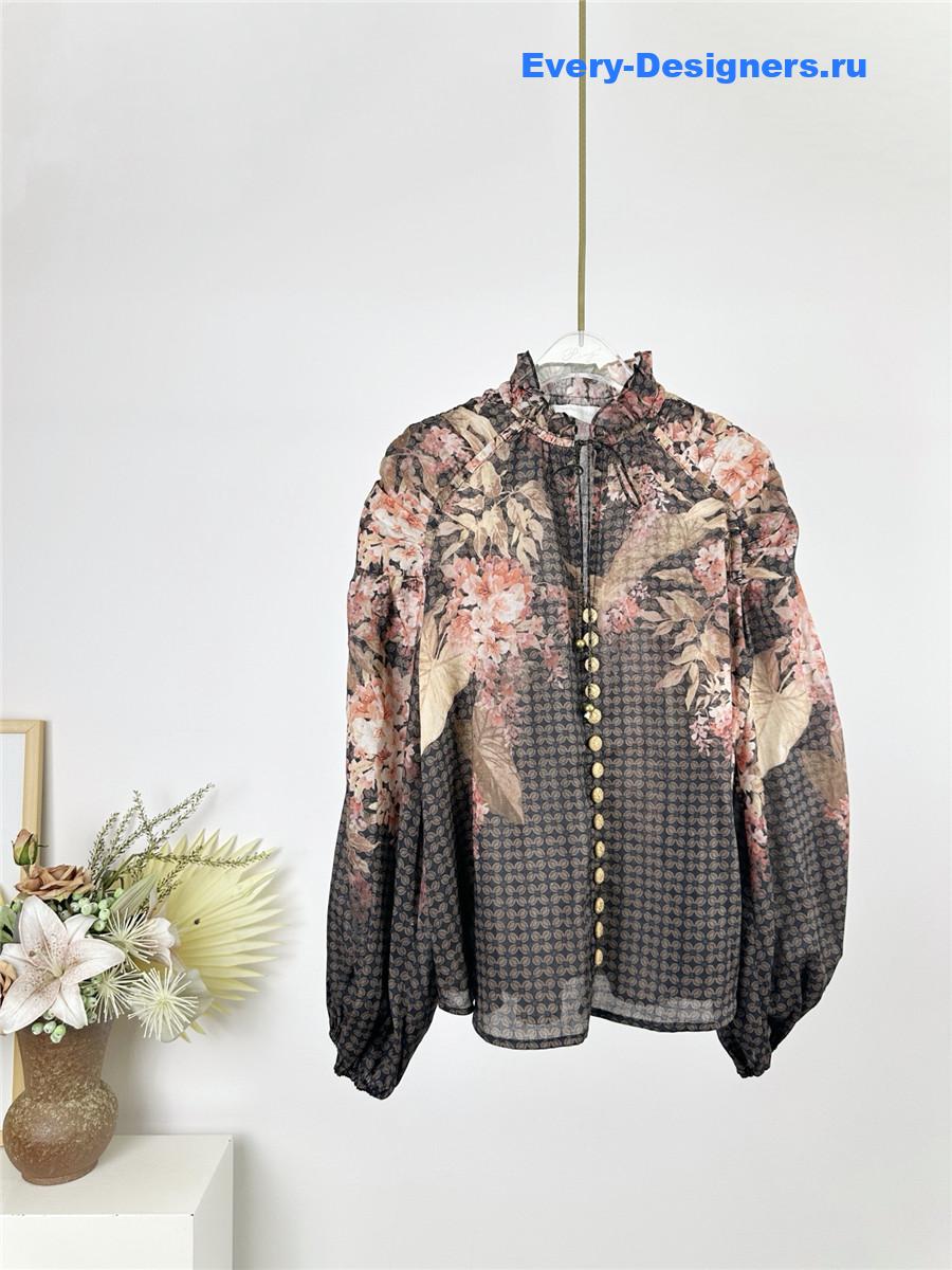 Zimm Floral Sheer Blouse