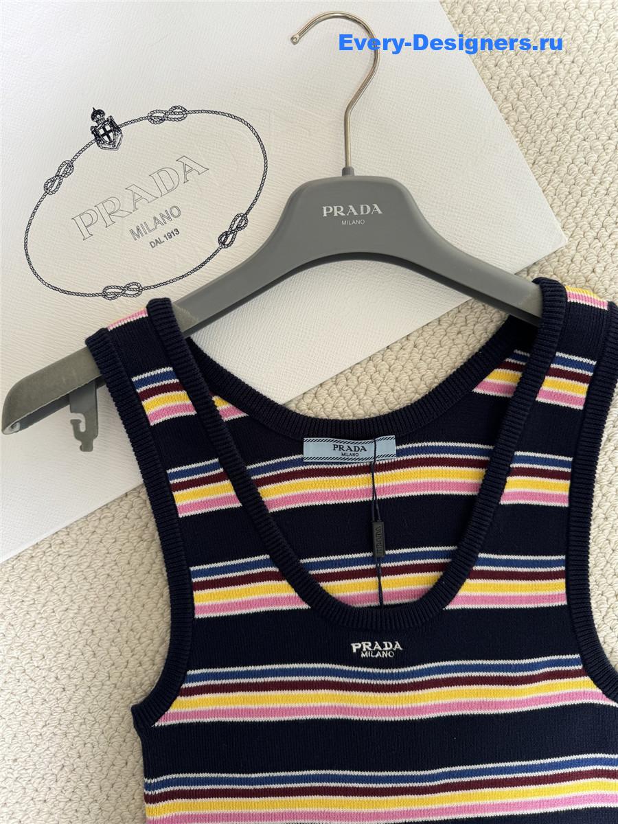 Pra*a striped tank top