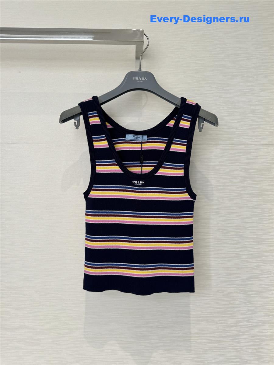 Pra*a striped tank top
