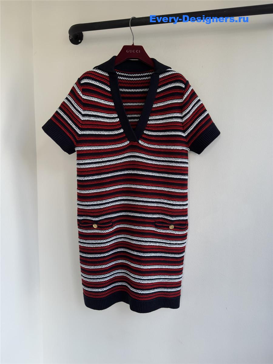 Gvc*1 red jacquard mini dress