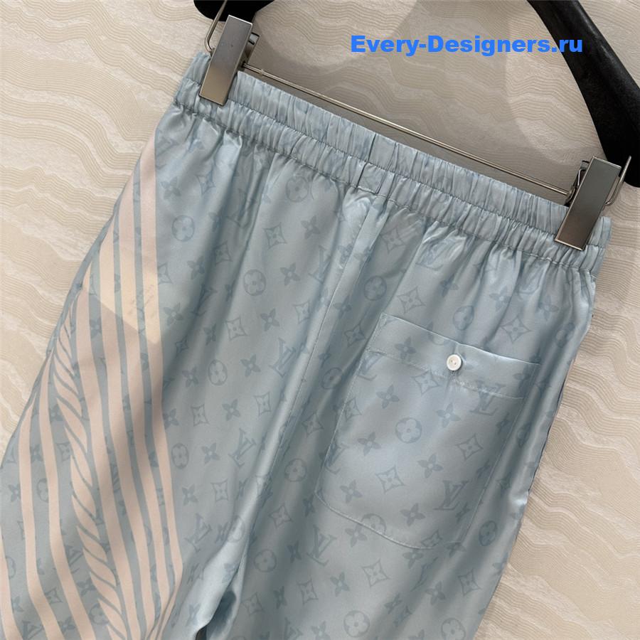 l0vis Vvtt0n wave print pajama pants