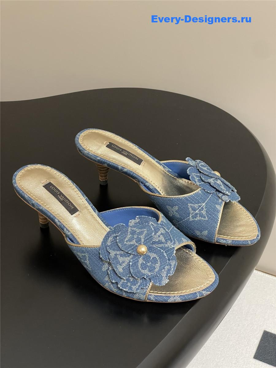 l0vis Vvtt0n blue denim mules