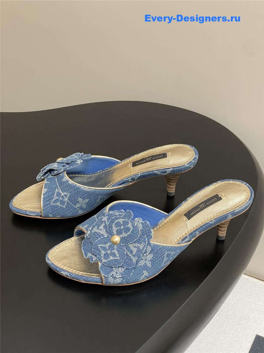 l0vis Vvtt0n blue denim mules