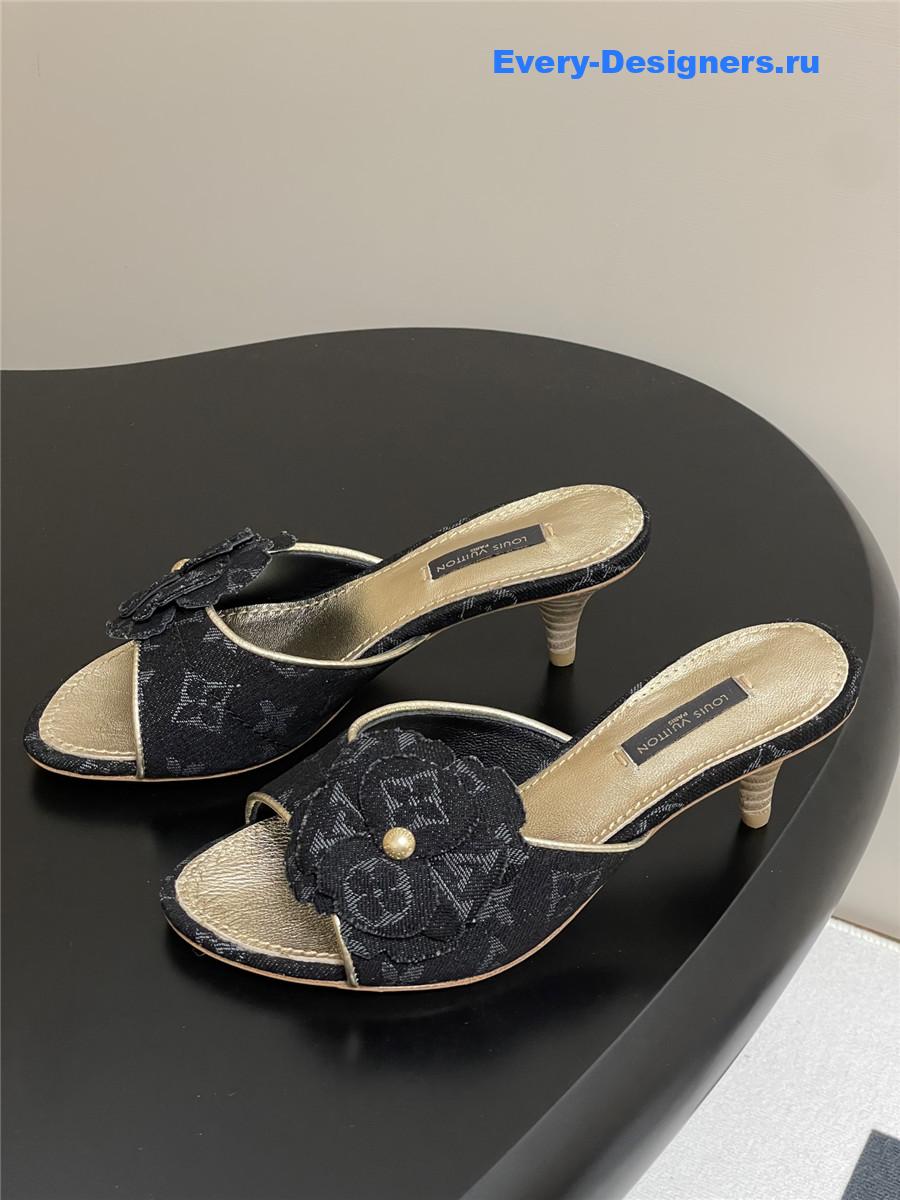 l0vis Vvtt0n grey denim mules
