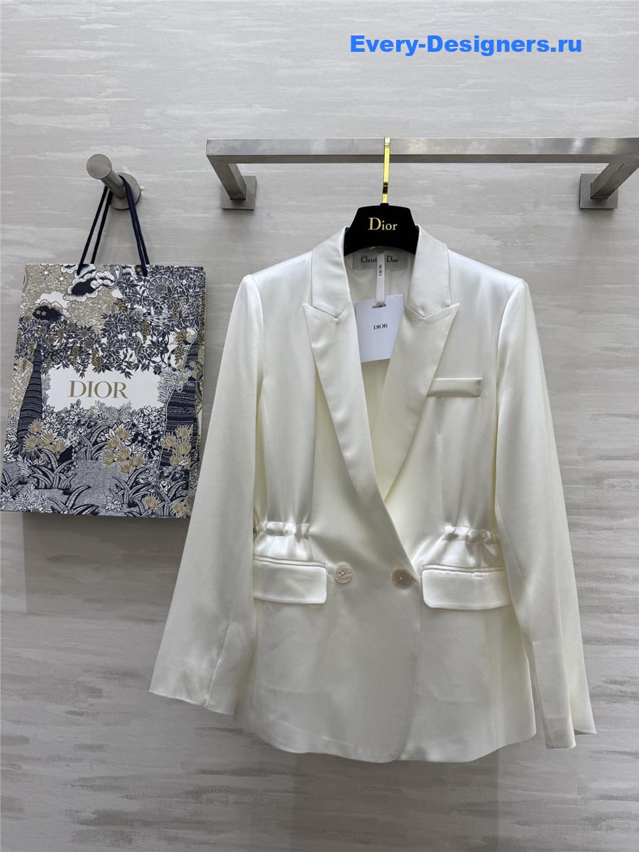 D10r cd waist white blazer