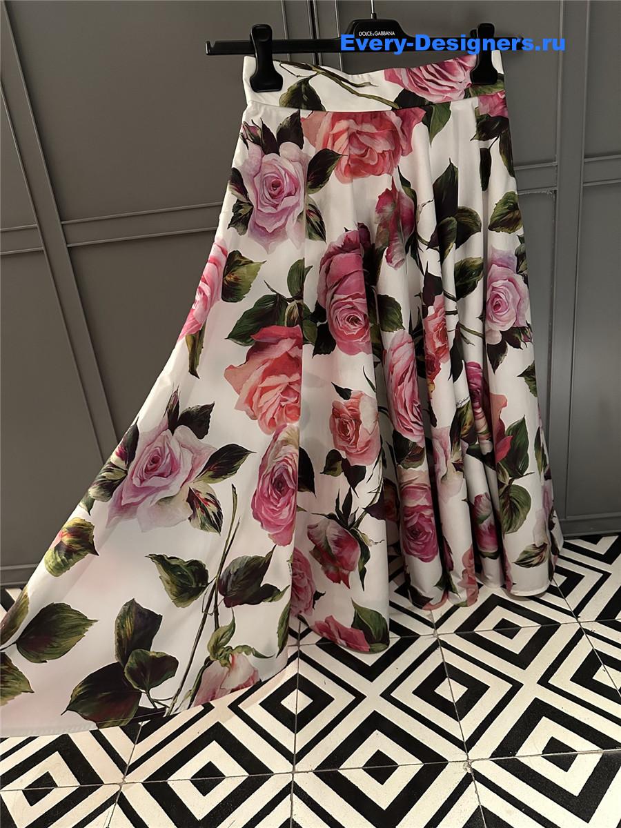 Dolce & Gabbana Floral Circle Skirt