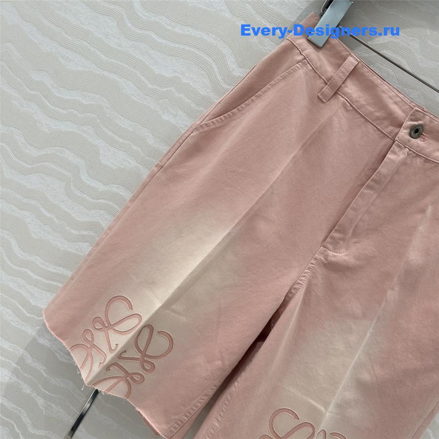 L0ew* pink anagram bermuda shorts