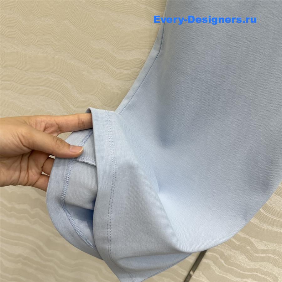 Pra*a light blue ribbed-knit tank top