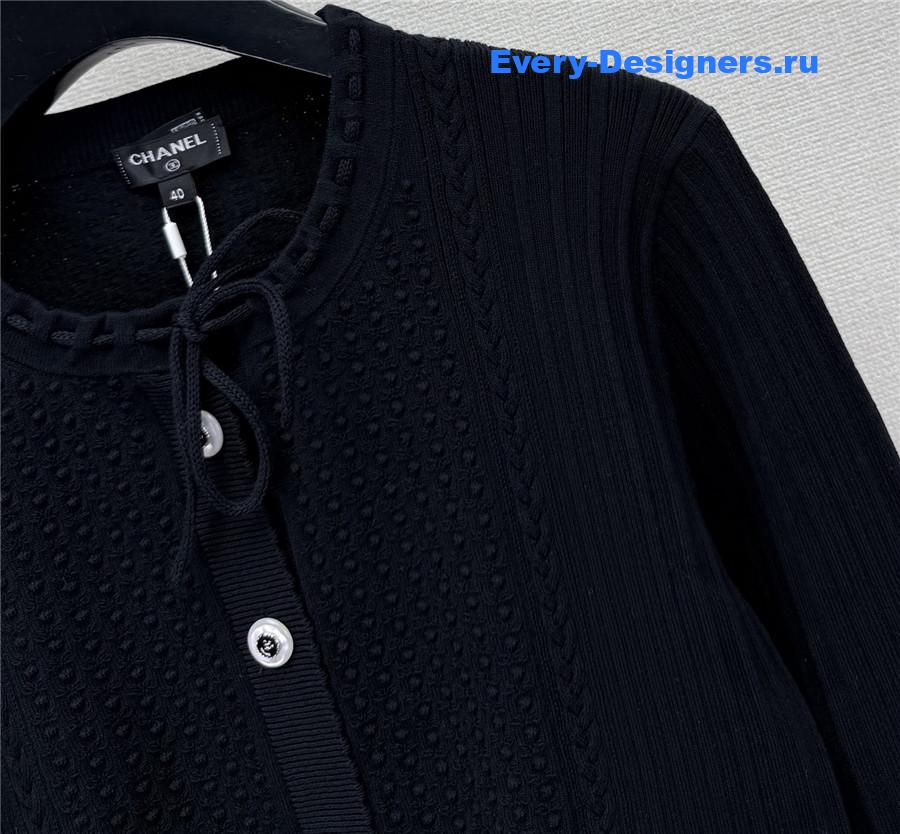 Ch**el jacquard knit cardigan