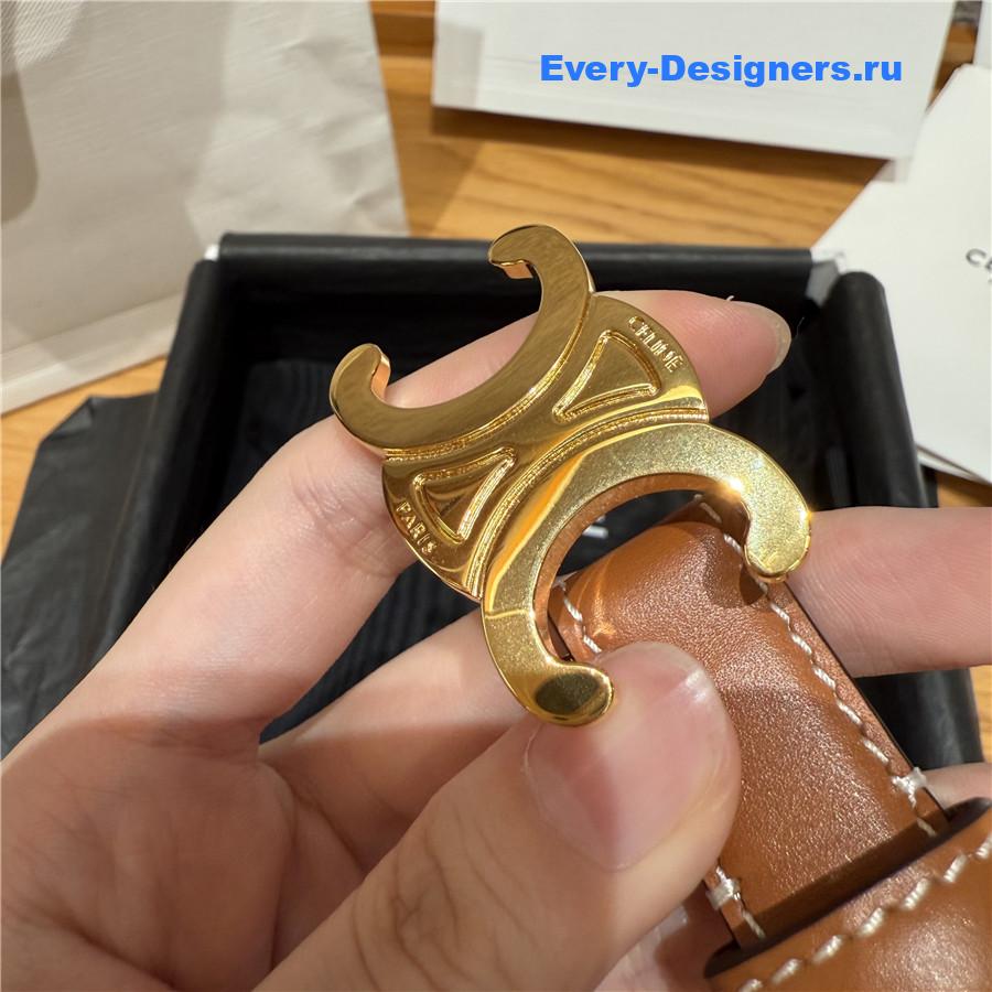 Ce1i*e arc de triomphe brown belt
