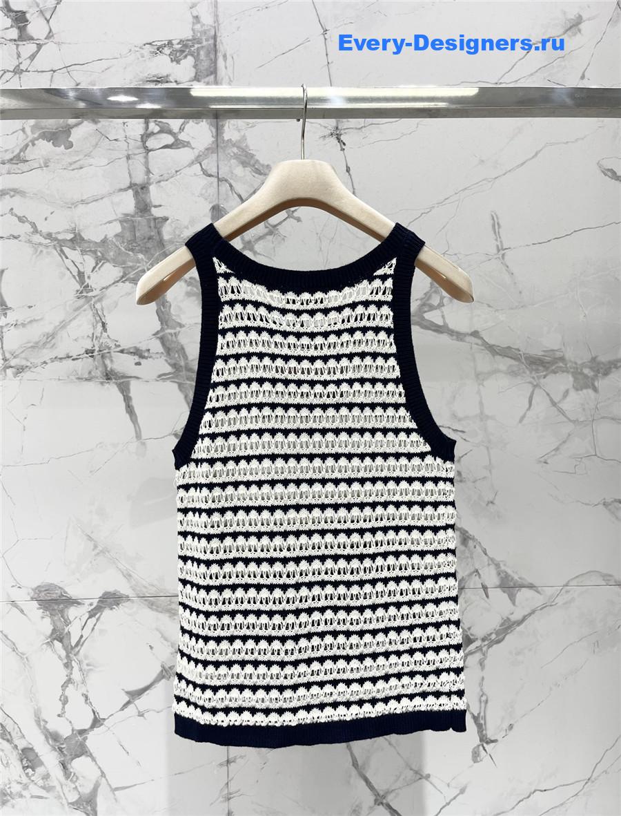 Miu Miu Striped Knit Vest