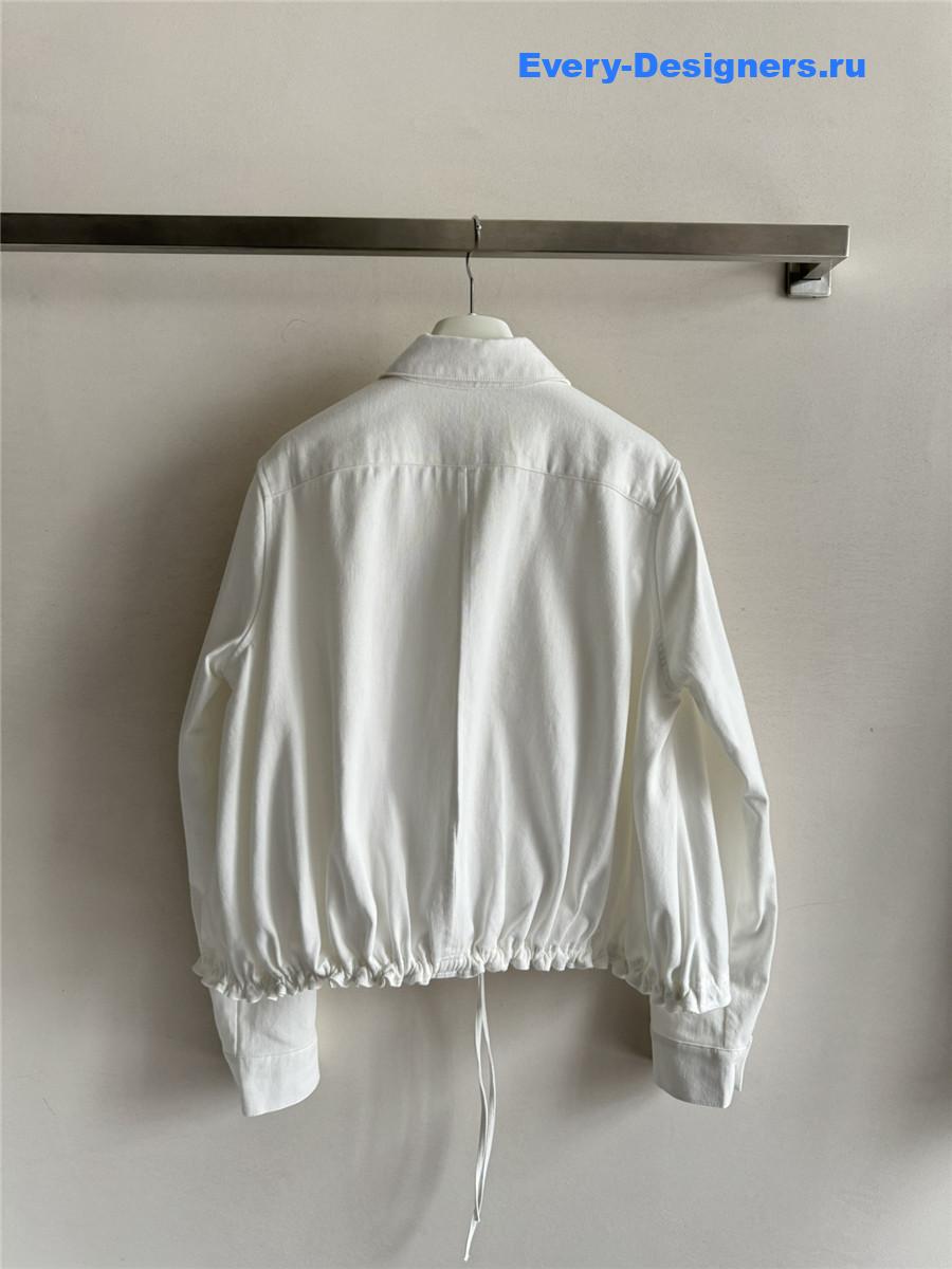 L0ew* white denim jacket