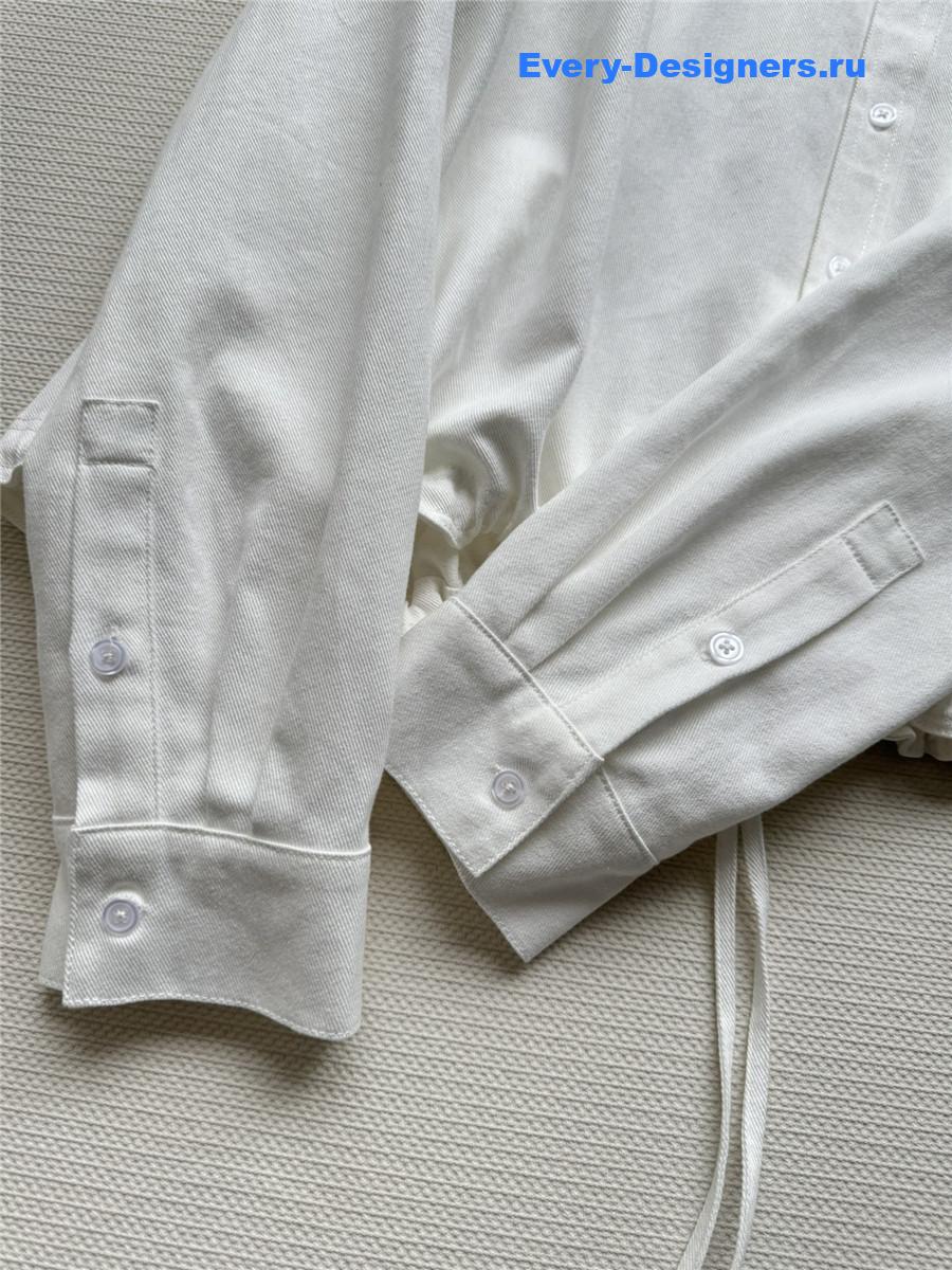 L0ew* white denim jacket